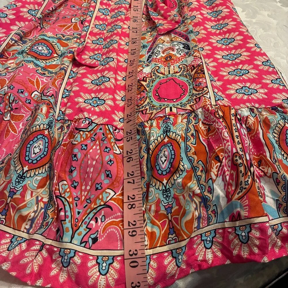 PRETTYGARDEN Women's Summer Sundress Casual Spaghetti Strap Floral - M - Picture 7 of 7